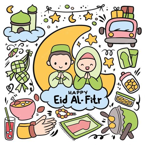 Poster Ramadhan, Ied Mubarak, Eid Mubarak Stickers, Eid Mubarak Vector, Ramadan Poster, Eid Card Designs, Eid Stickers, Google Doodle, Eid Mubarak Greetings