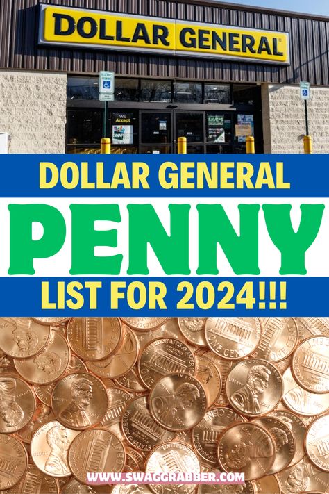 Dollar General Penny items are items that employees were supposed to pull from the shelf before they dropped to 1 penny so they are not going to help you get these. Get the list and learn how to get them! #pennylist #dollargeneral Penny Shopping At Dollar General, Penny List Dollar General, Dollar General Hacks, Dollar General Meals, Clean Pennies, Dollar General Diy, How To Clean Pennies, Dollar General Penny Items, Hobby Lobby Coupon