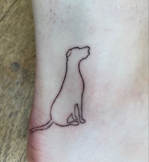 black labrador fine line tattoo #tattoo #tattooideas #labradortattoo #finelinetattoo Fine Line Tattoo, Line Tattoo, Tat Ideas, Black Labrador, Fine Line Tattoos, Tattoo Tattoo, Line Tattoos, Fine Line, Tatting