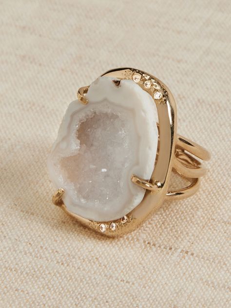 ​﻿﻿​​​​​Lyric Quartz Ring | Aureus + Argent | Banana Republic Diamond Jewlery, Crochet Mat, Jewelry Design Drawing, Black Quartz, Quartz Geode, Cubic Zirconia Rings, Raw Diamond, Women's Jewelry And Accessories, Quartz Ring