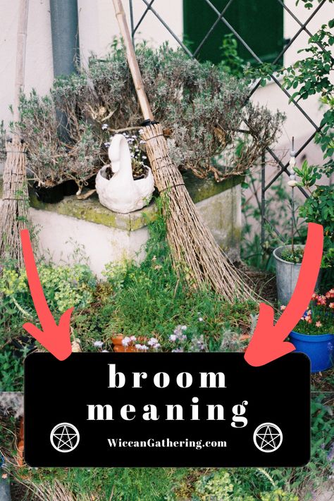 Discover surprising beliefs and supersitions about the humble witches broom. #WiccaBroom #WitchBroom #WitchesBroomMeaning #WitchSuperstitions Witch Broom Over Door, Besom Broom Witchcraft, Witch Broom Meaning, Witch Broom Decorating Ideas, Coven Party, Cinnamon Broom, Spells That Really Work, Witchcraft Spells For Beginners, Hanging Witch