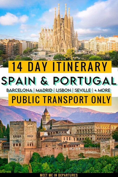 Spain itinerary | Spain itinerary one week | Spain itinerary 2 weeks | Spain Itinerary 10 days | Spain travel | Spain Travel 14 days | Spain Portugal itinerary | Portugal travel | Portgual travel 14 days | Portugal Spain Itinerary | Spain Portugal Itinerary | Portugal itinerary | Portugal itinerary two weeks | things to do in Spain | things to do in Portugal | Portgual bucket list | Spain bucket list | Portgual travel bucket list | Spain travel bucket list | Spain bucket list cities France Spain Portugal Itinerary, Spain Portugal Itinerary, Spain Trip Itinerary, Portugal Train, Things To Do In Portugal, Things To Do In Spain, Spain Bucket List, Spain Road Trip, Portugal Itinerary