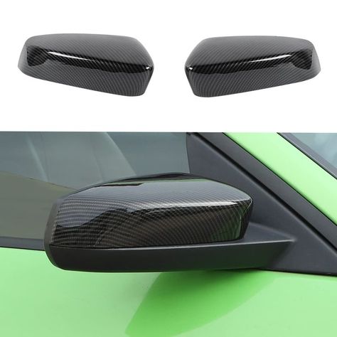 RT-TCZ Carbon Fiber Rearview Side Mirror Decoration Trim Cover Accessories for Ford Mustang 2009 2010 2011 2012 2013 Mirror Trim, Mirror Decoration, Grain Design, Side Mirror, Rear View, Ford Mustang, Mirror Decor, Carbon Fiber, Mustang