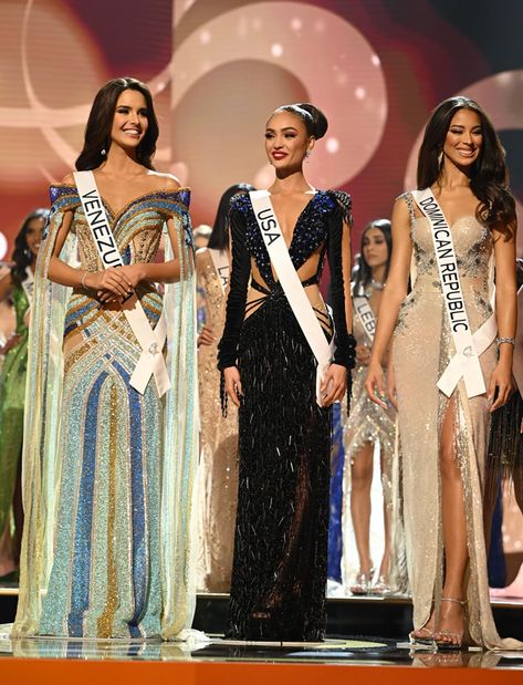 Miss Universe USA, R’Bonney Gabriel, is crowned Miss Universe Amanda Dudamel, Miss Universe Usa, Harnaaz Sandhu, Miss Universe 2023, Miss Universe Crown, World Economic Forum, Miss Universe, Viktor & Rolf, Miss World