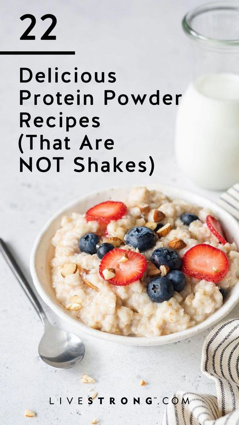 #NutritionHealthAndWellness Easy Protein Powder Recipes, Protein Powder Pancakes, Recipes Protein, Best Vegan Protein, Easy Protein, Protein Dinner, Protein Muffins, Protein Powder Recipes, Protein Desserts