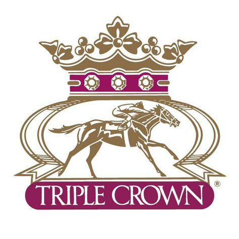 The Triple Crown logo Friday Foster, Derby Party Invitations, Rare Horse Breeds, Akhal Teke Horses, Rare Horses, American Pharoah, Triple Crown Winners, Belmont Stakes, Churchill Downs