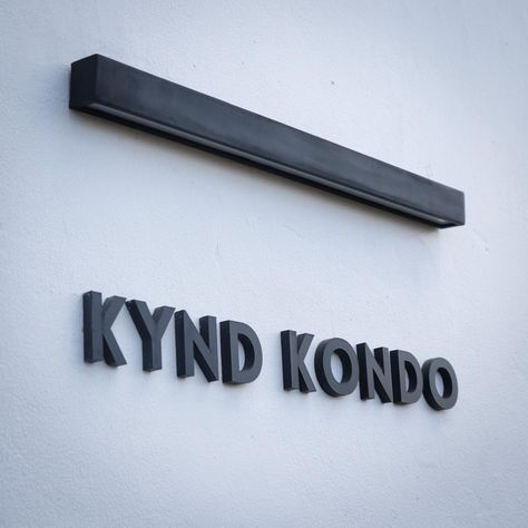 Acrylic Wall Signage . . . Client : @kyndkondos We can work with : bussinesses | big bussineses | wedding organizer | artist |… | Instagram Brand Signage Design, Brand Signage, Signage Acrylic, Clinic Interior, Paper Leather, Wall Signage, Neon Box, Wedding Organizer, Mdf Plywood