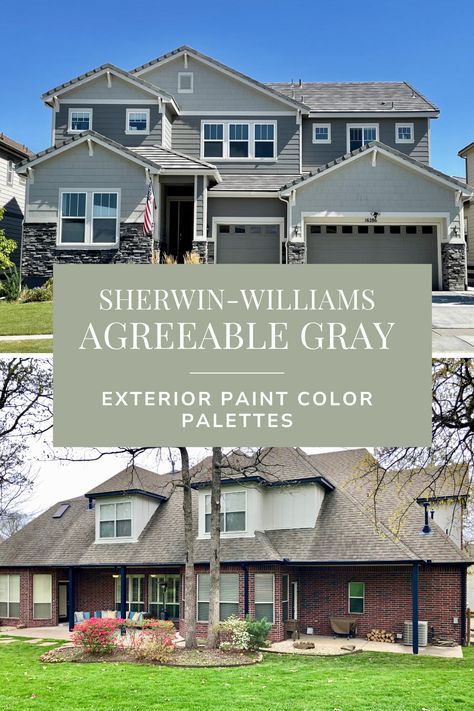 Sherwin Williams Anew Gray Exterior, Agreeable Gray Color Scheme Exterior, Gray Brick House Exterior Color Palettes, Agreeable Gray Sherwin Williams Exterior House, Gray Matters Sherwin Williams Exterior, Agreeable Grey Exterior House, Agreeable Gray Exterior House Paint, Sherwin Williams Agreeable Gray Exterior, Sw Agreeable Gray Exterior