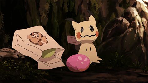 Mimikyu Gif, Undertale Logo, Pokemon Platinum, Ghost Pokemon, Ghost Type, Pokemon Gif, Pokémon Stuff, Pokemon Comics, Pokemon Teams