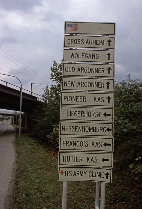 Time In Germany, Military Base, Us Army, Highway Signs, Germany, Travel, Mainz