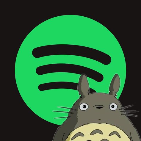 Spotify Anime Icon, Spotify Logo Aesthetic, Anime Totoro, Snapchat Avatar, News Logo, Kawaii App, App Anime, Application Iphone, Moon Aesthetic