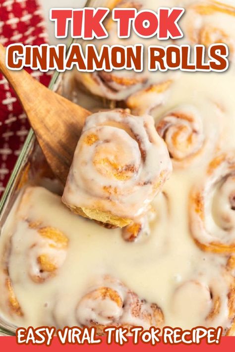 Tik Tok Cinnamon Rolls, Store Bought Cinnamon Rolls, Tiktok Cinnamon Rolls, Pillsbury Cinnamon Roll Recipes, Rhodes Rolls Recipes, Rhodes Cinnamon Rolls, Pilsbury Recipes, Orange Cinnamon Rolls, Biscuit Cinnamon Rolls