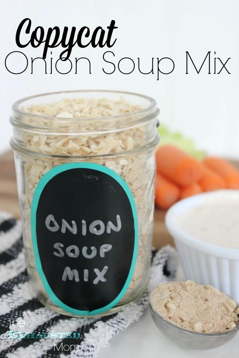 Copycat Onion Soup Mix Homemade Onion Soup, Homemade Soup Mix, Onion Soup Mix Recipe, Lipton Onion Soup Mix, Diy Spices, Homemade Spices, Homemade Seasonings, Soup Mixes, Onion Soup Mix