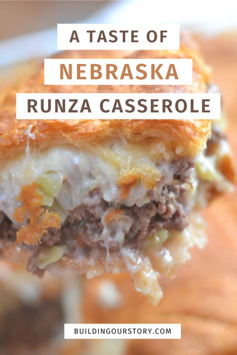 Nebraska Runza Recipe, Runza Recipe With Sauerkraut, Runza Casserole Recipe, Cabbage Burger Casserole, Easy Runza Casserole, Runza Casserole Crescent Rolls, Runza Recipe Nebraska, Bierock Casserole, Bierocks Casserole Recipe