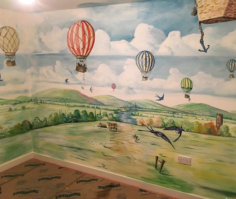 Winkin Blinkin And Nod, Unisex Bedroom Kids, Unisex Nursery Themes, Unisex Nursery Colors, Baby Unisex Nursery, Nursery Layout, Harry Potter Nursery, Hot Air Balloon Decorations, Hot Air Balloon Nursery