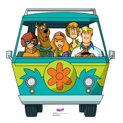 Cardboard Standee, Mystery Machine Van, Scooby Doo Birthday Party, Mystery Incorporated, Scooby Gang, Scooby Doo Pictures, Scooby Doo Mystery Inc, Cardboard Standup, Scooby Doo Images