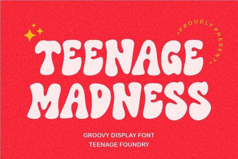 Free Funky Fonts, Funky Fonts, Latest Fonts, Groovy Font, Display Fonts, Font Free, Web Graphics, Font Generator, Retro Font