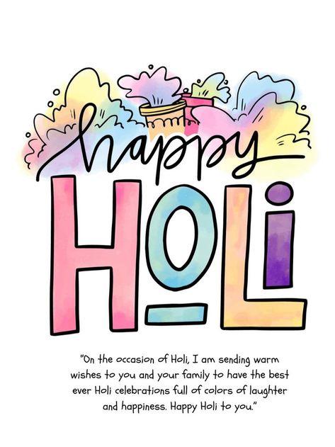 Happy Holi! Aesthetic Art Flowers, Holi Wishes Messages, Holi Greeting Cards, Holi Wishes Quotes, Happy Holi Greetings, Happy Holi Message, Happy Holi Quotes, Holi Messages, Holi Wishes Images