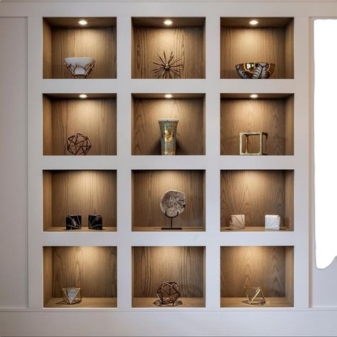 Wall Niches Ideas, Niches Ideas, Display Wall Design, Wall Niche Ideas, Display Shelf Design, Wall Niches, Niche Wall, Display Cabinet Design, Wall Display Cabinet