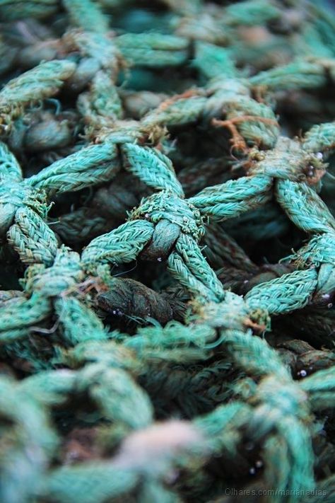 wholes Texture And Pattern, Texture Inspiration, Texture Photography, Fishing Nets, Fishing Net, Shades Of Turquoise, Textures And Patterns, Materials And Textures, Color Turquoise