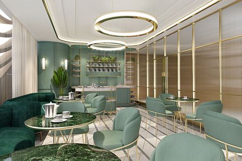 SHH Unveils Interior Design Concepts for Upper River Bank Luxury Bank Interior Design, Bank Interior Design Concept, Hardwood Ceiling, Bank Interior Design, Bank Interior, Natural Stone Kitchen, Luxurious Interior Design, Luxurious Interior, Space Apartments