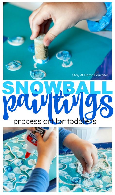 January Process Art, Process Art Winter Preschool, Winter Process Art For Preschoolers, Process Winter Art For Preschool, Winter Open Ended Art Preschool, Winter Art Center Preschool, Winter Easel Ideas Preschool, Preschool Winter Process Art, January Process Art Preschool