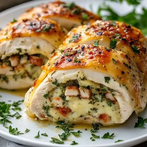 Introduction Stuffed chicken breasts are a culinary delight that elevates a simple dish into a gourmet experience. They are not just tasty; they also offer a wonderful way to introduce ... Read more Blue Cheese Stuffed Chicken Breast, Stuffed Chicken Side Dishes, Whole Stuffed Chicken Recipes, Herb Stuffed Chicken, Italian Stuffed Chicken, Stuffed Chicken Breast Recipes, Stuffed Chicken Recipes, Stuff Chicken, Boneless Skinless Chicken Breast Recipes