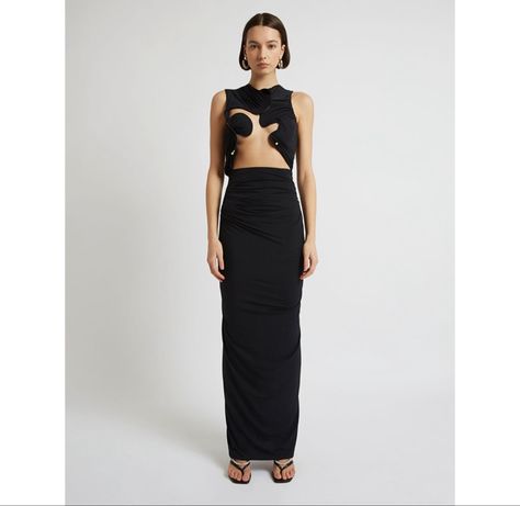 $995.00 Resort 2023, Christopher Esber, Black Tank Dress, 2023 Collection, Australian Fashion, Tank Dress, Dress Black, Casual Outfits, Formal Dresses