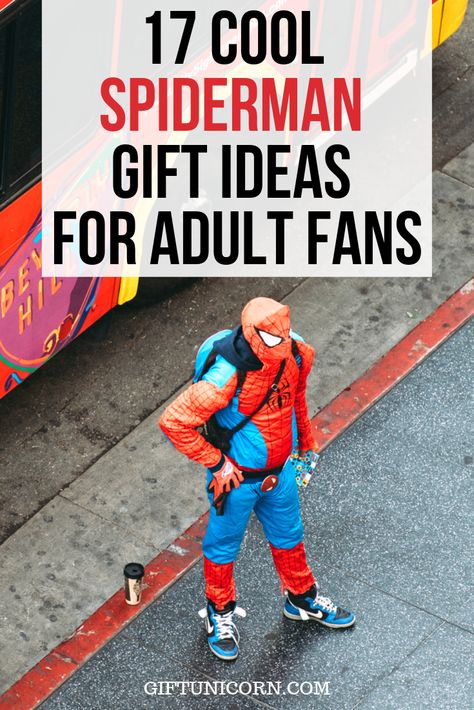 Trying to find the perfect spiderman gift for the adult Peter Parker fan in your life? That’s understandable considering not all Spiderman and Marvel paraphernalia has been created equally. These Spiderman gifts for adults are sure to tickle the web-slinging fancy of just about any adult Spiderman fan and hopefully at least one or two of these great gift options will be a perfect fit for your exact situation. #spiderman #marvel #peterparker #comics #comicgifts Marvel Gifts For Him, Spiderman Gift Ideas, Cool Spiderman, Spiderman Christmas, All Spiderman, Spiderman Mask, Spiderman Gifts, Spiderman Theme, Marvel Gifts