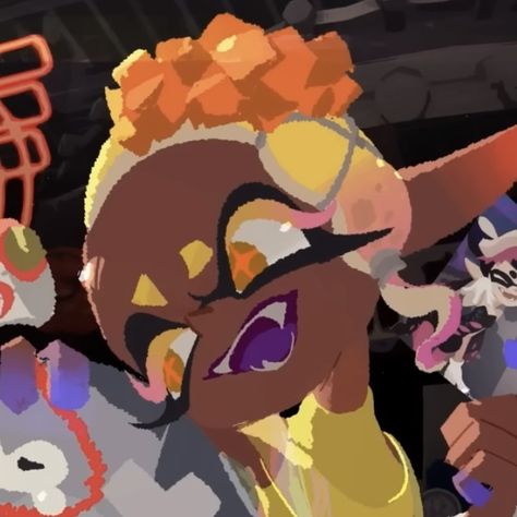 Frye Splatoon, Callie And Marie, Splatoon 3, Emo Kid, Squid Games, Art Portfolio, Splatoon, Art Inspo, Art Style