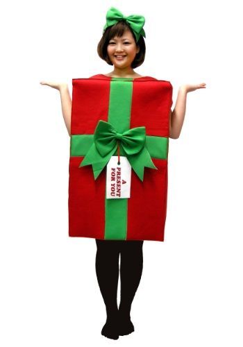 Cartoon Christmas Presents, Christmas Present Costume, Present Costume, Diy Christmas Costumes, Christmas Gift Costume, Christmas Costumes Diy, Elf Costumes, Diy Fantasia, Christmas Costumes Women