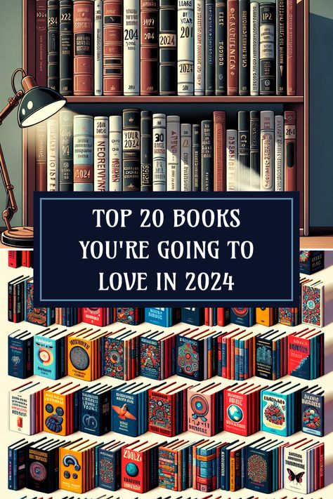 A collection of 20 must-read books for 2024 covers various genres like fiction, non-fiction, and mystery. Explore new titles you can't miss in 2024 using vibrant visuals across two engaging images. Top Non Fiction Books Reading Lists, Books Becoming Movies In 2024, Best Fictional Books To Read, Top Books 2024, Books 2024 Must Read, Book Genres List, Books To Read In 2024, Best Books 2024, Popular Books To Read