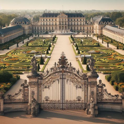 Palaces Exterior, Modern Palace, Palace Entrance, Fantasy Palace Exterior, Old Palace Aesthetic, Royal Palace Aesthetic Exterior, Palace Entrance Gate, Palace Architecture, English Estate