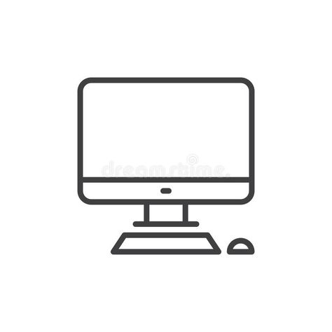 Computer Icon Design, Computer Screen Drawing, Pixel Logo, Computer Logo, Pictogram Design, Computer Vector, Sign System, Desktop Icons, Silhouette Drawing