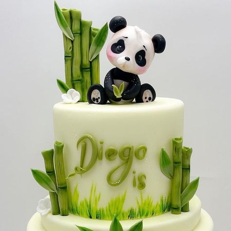 Panda Cake Designs Birthday, Panda Cake Design, Panda Cake Topper, Bolo Panda, Panda Cake, Stray Kids Outfits, Panda Birthday, Celebrity Casual Outfits, Dragon Pictures