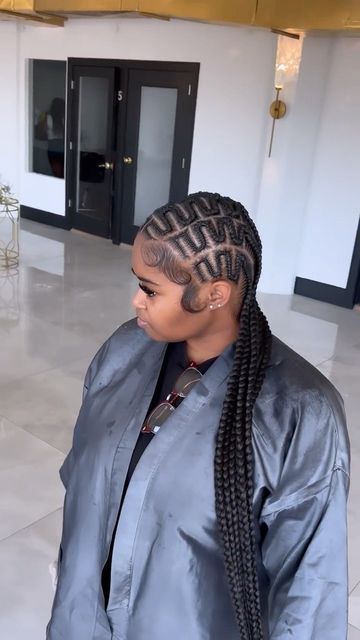 Medusa Stitch Braids, Zig Zag Braids For Black Women, Zig Zag Stitch Braids, Medusa Braids, Zig Zag Cornrows Braids, Knotless Twist, Protective Braids, Black Hair Wigs, Natural Braided Hairstyles