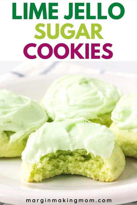 Jello Cookies Recipe, Jello Cookies, St Patrick's Day Cookies, Lime Cookies, St Patricks Day Food, Weighted Jump Rope, Lord Byron, Baking Flour, Cookies Recipes Christmas