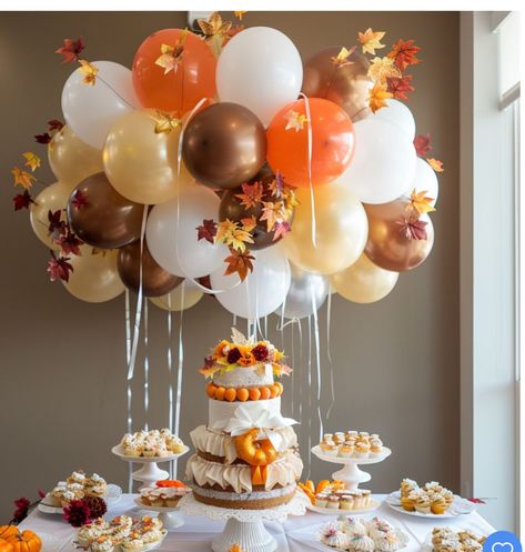 Autumnal Baby Shower Ideas, Fall Themed Baby Shower Decorations, Falling In Love Baby Shower Theme, Fall Baby Shower Themes For Boys, Fall Baby Shower Ideas Decoration, Autumn Birthday Theme, Fall In Love Baby Shower Theme, Fall Theme Birthday Party, November Baby Shower Themes