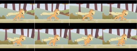 Mlp run cycle (taken from animation analysts walk it off) shows how the tail and hair act frame by frame Mlp Running Base, Running Art, Run Cycle, Frame By Frame, Mlp Base, Creature Drawings, Drawing Stuff, Mlp My Little Pony, Drawing Base