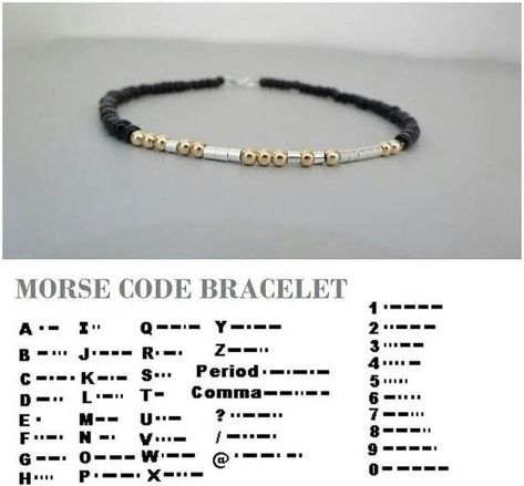 Moris Code Bracelet, Moris Code, Bracelet Letters, Morse Code Words, Bracelet Boyfriend, Secret Message Bracelet, Code Secret, Morse Code Necklace, Message Bracelet