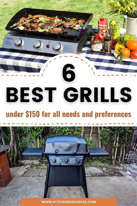 In this best grills under $150 guide, I've included the best charcoal grills, the best gas grills, and the best indoor and outdoor electric grills money can buy. Check them out! Gas Grills Outdoor, How To Clean Gas Grill, Clean Gas Grill, Outdoor Electric Grill, How To Clean Barbeque Grill Grates, Clean Grill Grates, Best Gas Grills, Grilling Guide, Best Charcoal Grill