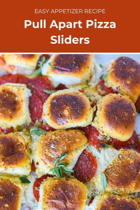 Get ready to score big with these scrumptious Pull Apart Pizza Sliders! 🎉 Perfect for game day or just a fun weeknight dinner, these little bites are packed with flavor and irresistible cheese! 🧀 Pin this now and bring the party to your home! Pizza Sliders, Pull Apart Pizza, Pizza Slider, Sausage Spaghetti, Craving Pizza, Amazing Appetizers, Cheese Sausage, Slider Recipes, Fresh Oregano