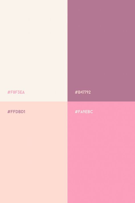 Girly Colors Palette, Soft Pink Color Pallete, Soft Pink Colour Palette, Girly Color Schemes, Pink Pallets, Pink Pastel Color Palette, Pink White Color Palette, Pastel Pink Palette, Valentine Color Palette