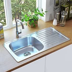 Round Kitchen Sink, Drainboard Sink, Kitchen Sink Stainless Steel, Prep Sink, Modern Sink, Round Kitchen, Single Bowl Sink, Kitchen Utilities, Double Basin