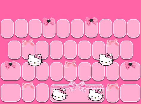 Blush Kitty Go Keyboard Skin *FREEBIE* Pink Keyboard Wallpaper, Hello Kitty Keyboard, Gboard Keyboard Theme Aesthetic, Keyboard Themes Wallpaper, Wallpaper Iphone Roses, Iphone Keyboard, Keyboard Wallpaper, Keyboard Stickers, Hello Kitty Themes