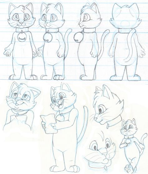 Cat character model sheet Cat Model Sheet, Cat Character Design, Character Turnarounds, Dream Inspiration, 3d Reference, Character Turnaround, Making A Model, Character Sheets, Character Model