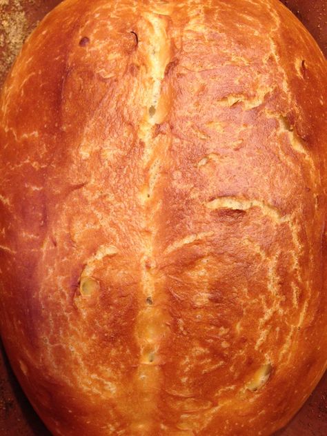 Elizabeth Obsesses...: Romertopf Bread: The easiest loaf of bread you'll ever make. Baking Bread In A Clay Pot, Clay Pot Bread Baking, Bread In Clay Pot, Clay Pot Bread Recipe, Clay Baker Recipes, Romertopf Clay Pot Recipes, Clay Pot Recipes, Pot Bread Recipe, Clay Pot Cooking Recipes