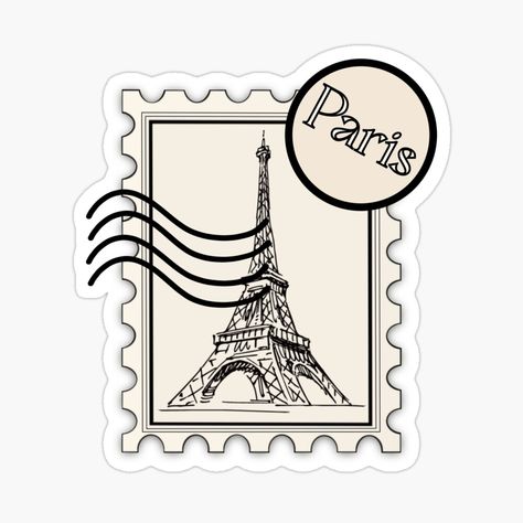 Paris Stickers Aesthetic, Paris Stickers Printable, Countries Stickers, Europe Geography, France Stickers, Paris Stickers, Paris Stamp, France Stamp, Funny Laptop Stickers