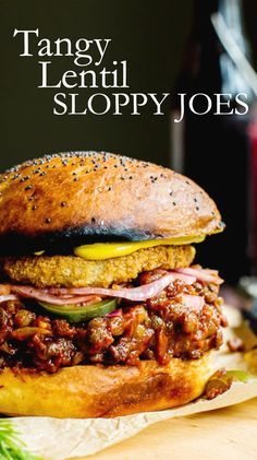 Grab a fork, napkin and those tangy toppings, we’re getting sloppy y’all! Freezer friendly vegetarian Tangy Lentil Sloppy Joes are tender, slightly spicy and oh SO crave-worthy. Serve these easy vegetarian sandwiches up with your favorite tater tots, fries or potato salad. This recipe is vegetarian, vegan and easily gluten free. Vegetarian Sandwiches, Lentil Sloppy Joes, Vegan Sandwiches, Vegetarian Sandwich, Makanan Diet, Sloppy Joe, Tater Tots, Vegan Sandwich, Lentil Recipes