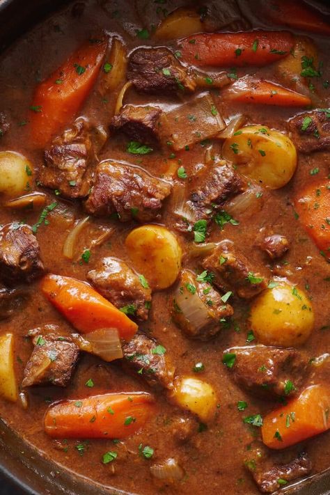 Guinness Beef Stew - Baker by Nature Vegan Beef Stew, Tender Chuck Roast, Guinness Stew, Guinness Beef Stew, Irish Beef Stew, Irish Beef, Baker By Nature, Vegan Beef, Prevent Food Waste